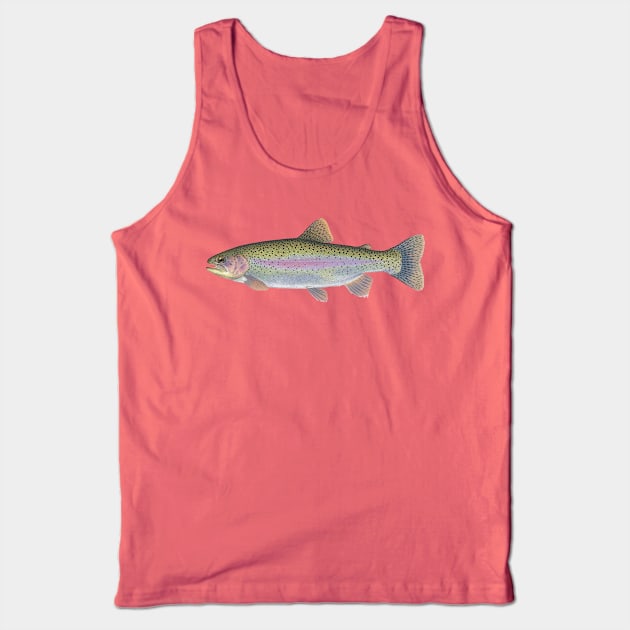 Rainbow Trout Tank Top by  The best hard hat stickers 